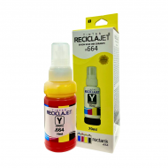 REFIL RECICLAJET EPSON 664 AMARELA 70ML