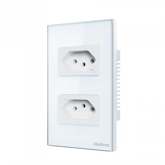 TOMADA DUPLA INTELIGENTE SMART ETS 1002 BRANCO INTELBRAS 4850064