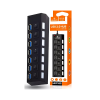 HUB USB 2.0 7 PORTAS LEY-02 LEHMOX