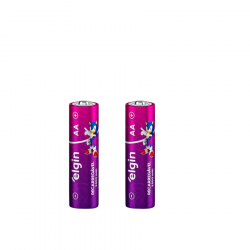 PILHA PEQUENA AA RECARREGAVEL ELGIN 2500MAH COM 2UND 1,2V BPO1