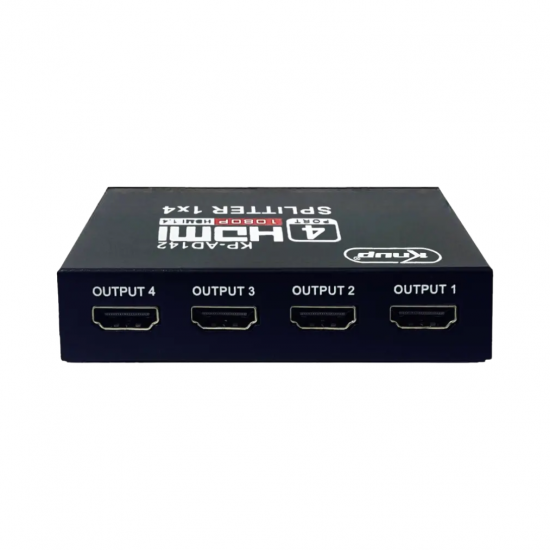 SPLITTER HDMI DIVISOR DE VIDEO 1 ENT./4 SAIDAS KP-AD142 KNUP