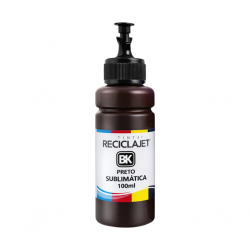 TINTA SUBLIMATICA RECICLAJET UNIVERSAL EPSON PRETA 100ML