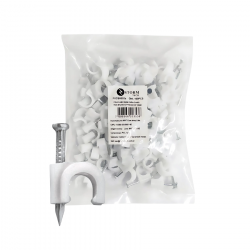 FIXA CABO 8,0MM STORM FXCB0002A 100 UNIDADES BRANCO