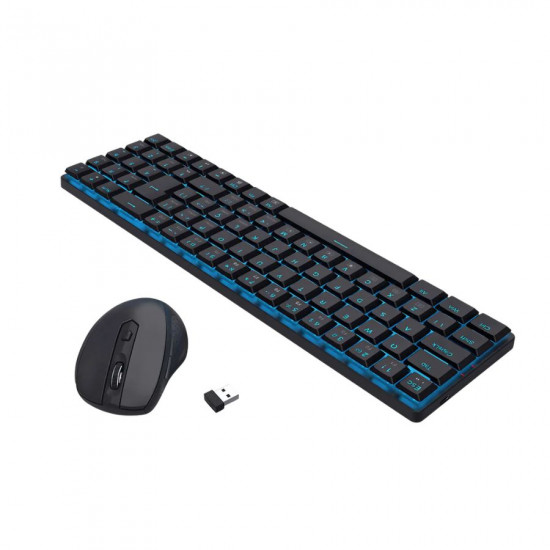 TECLADO E MOUSE SEM FIO BS-8772BK PRETO REDRAGON