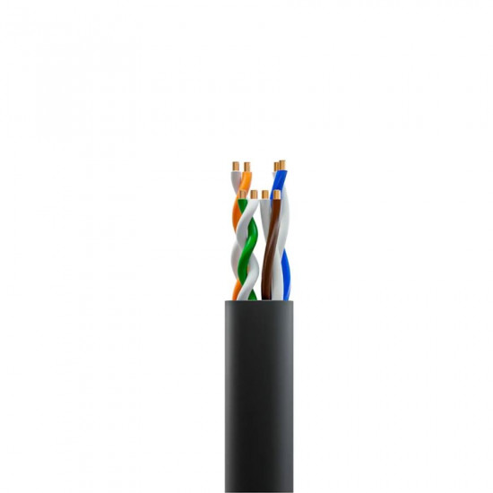CABO DE REDE 100% COBRE CAT6 PRETO 4P GTS NETWORK 305M