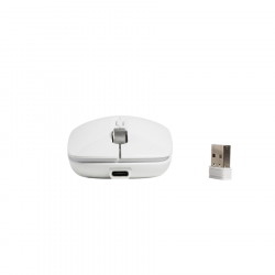 MOUSE SEM FIO RECARREGAVEL USB M-W80WH BRANCO C3TECH