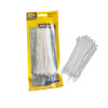 ABRACADEIRA DE NYLO 140MMX2,5 BRANCO RINO PACT 100UND.