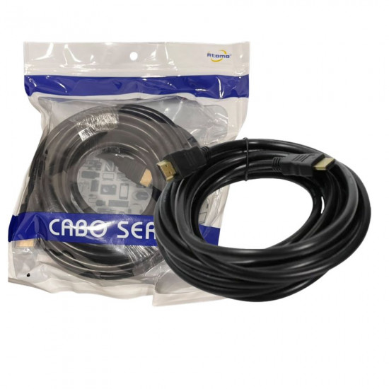 CABO HDMI 10M ATOMO HDMI-10M-Y PRETO