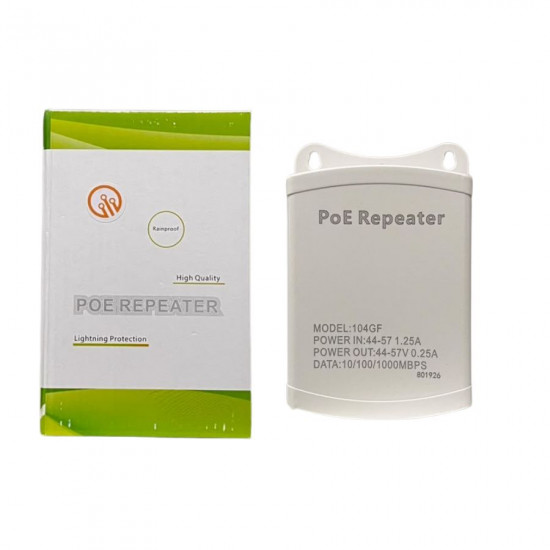 REPETIDOR POE DE 5 PORTAS IP65 104GF 10/100/1000 MBPS