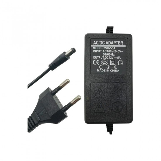 FONTE DE ALIMENTAÇÃO 12V 5A BIVOLT PLUG P4 MAX AMPER