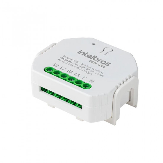 MINICONTROLADOR SMART WIFI PARA 1 INTERRUPTOR ECW 1001 INTELBRAS 4300402