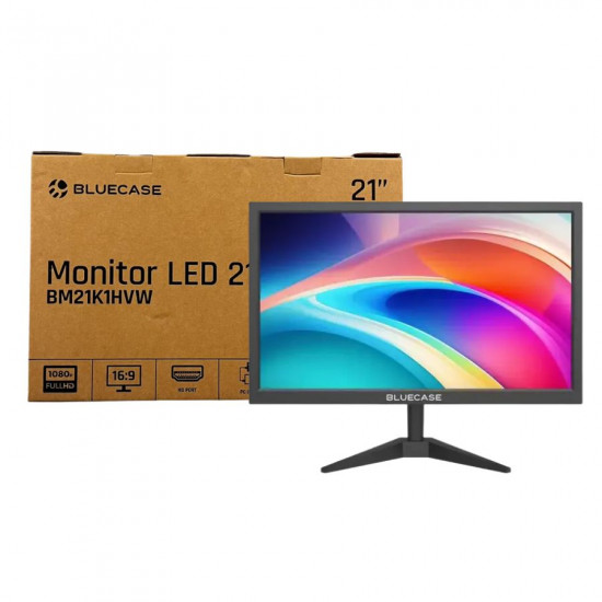 MONITOR 21 BLUECASE PRETO BM21K1HVW 75HZ/ FULL HD / HDMI / VGA / VESA