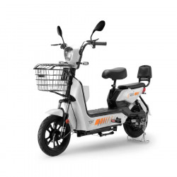 MOTOCICLETA ELETRICA 500W 32KM/H SUPER MINI BASKET BRANCA TCN