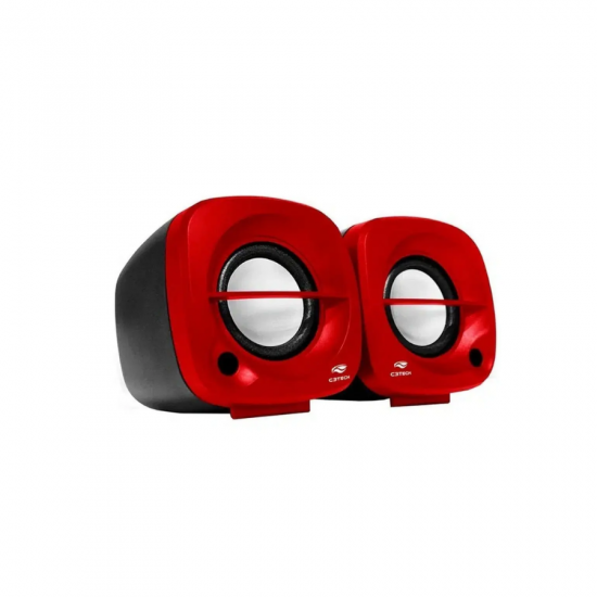 CAIXA DE SOM SP-303RD SPEAKER 2.0 VERMELHA C3TECH