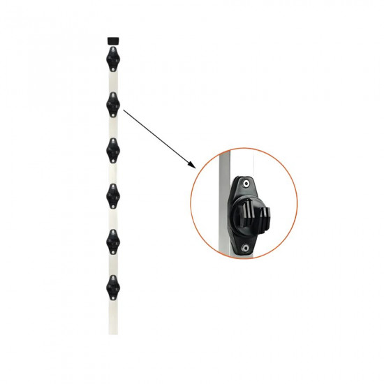 PERFIL PARA CERCA TUBO QUADRADO 25X25 1 MT C/6 ISOL W - PARAFUSO 0885